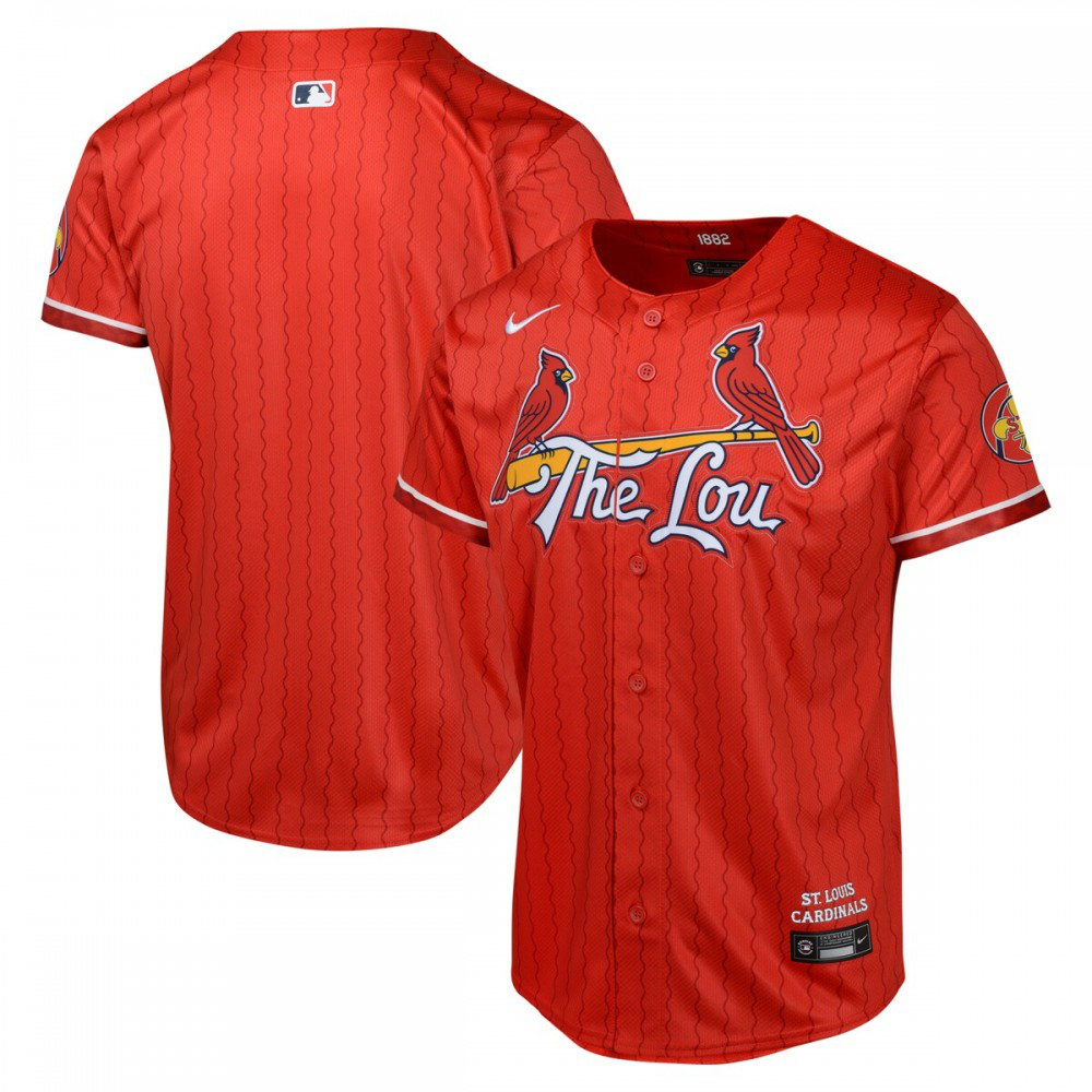 St. Louis Cardinals Youth 2024 City Connect Limited Jersey - Red-Pro Kit Vault | Brand New 26/27 Sports Jerseys